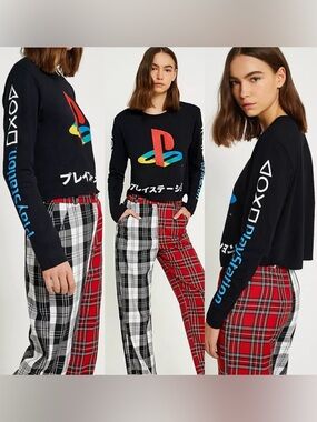 Playstation Longsleeve Crop Tee S